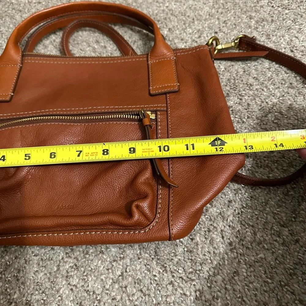 Fossil Tan/Brown Leather Shoulder Bag - Picture 5 of 5